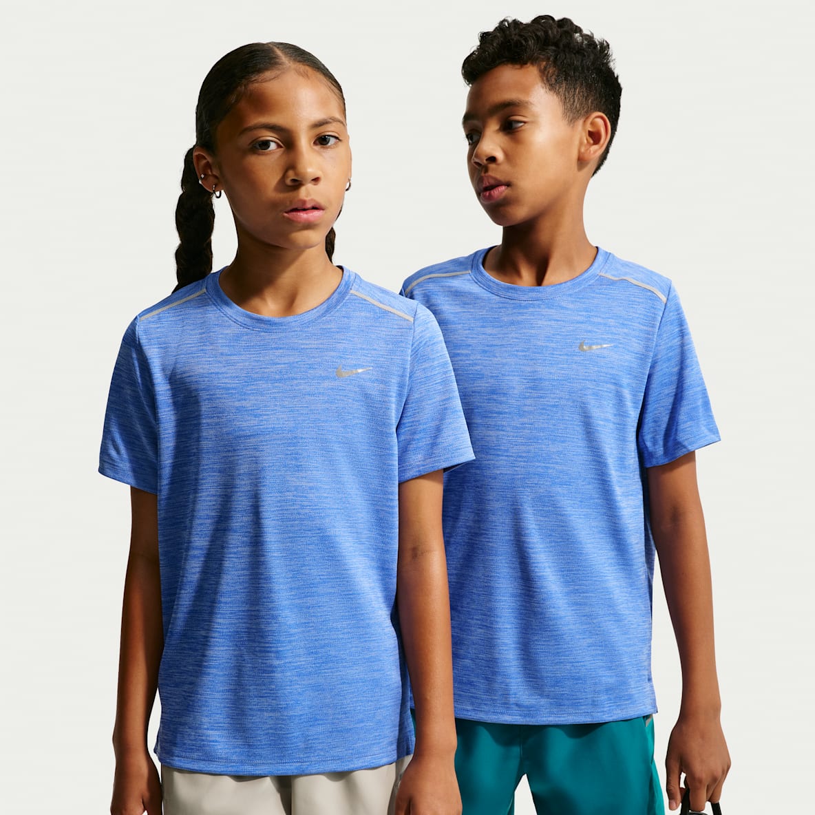 Nike Miler Dri-FIT kortermet overdel til store barn