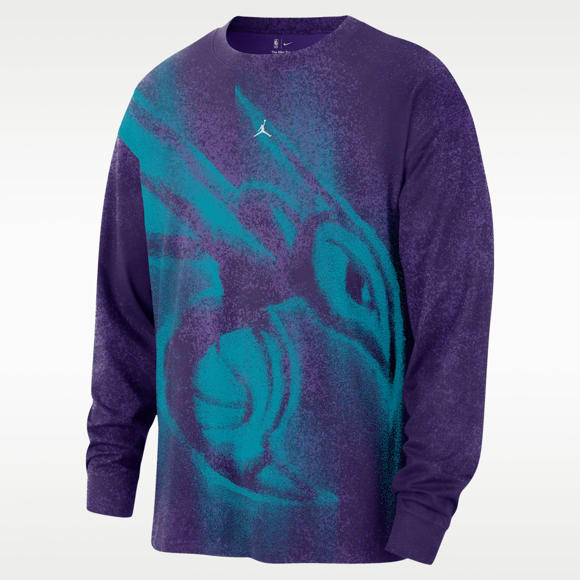 Charlotte Hornets Essential Anthem Men's Long-Sleeve Basketball T-Shirt