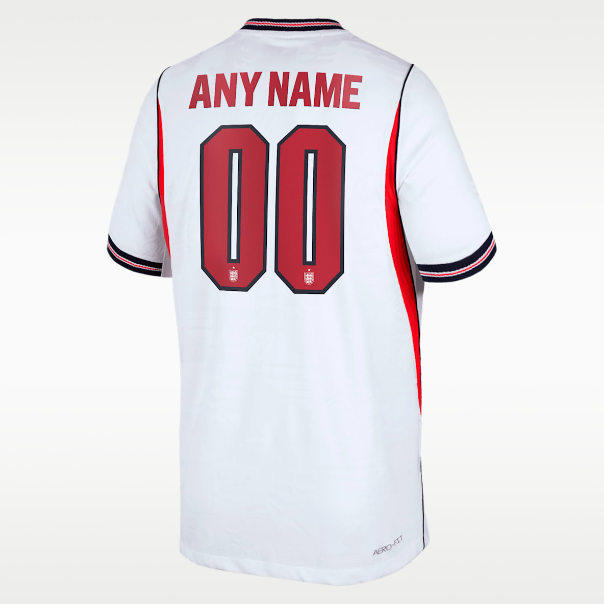 England 2026 Match Home Big Kids' Nike Aero-FIT Soccer Authentic Custom Jersey By You