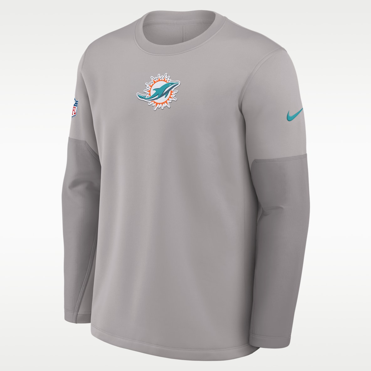 Miami Dolphins Scripted To Win Sideline Coach Men's Nike Therma-FIT NFL Long-Sleeve T-Shirt
