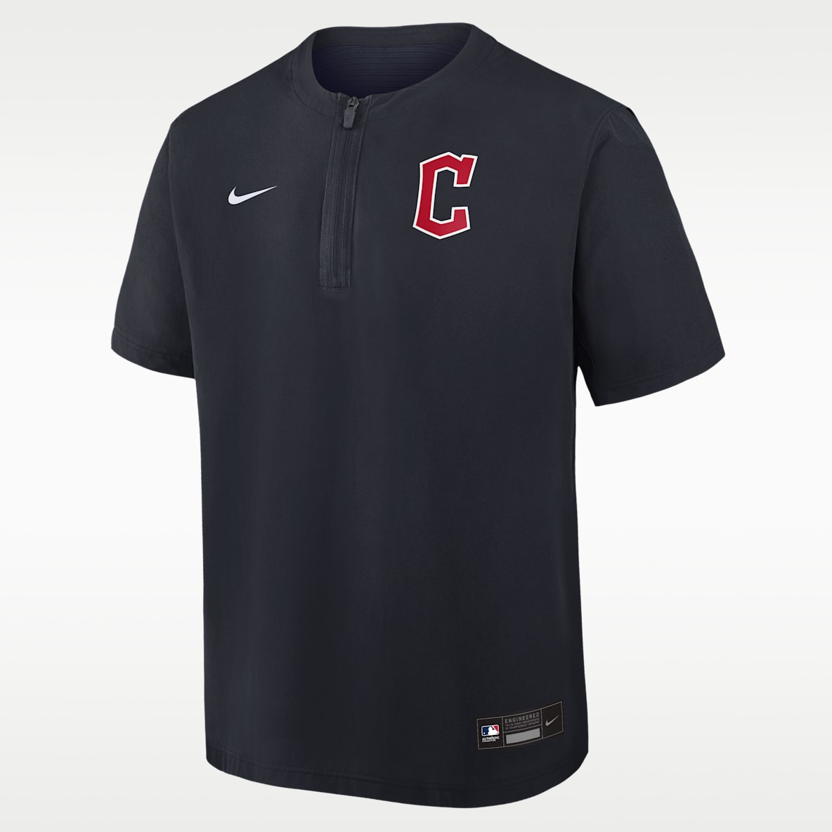 Cleveland Guardians Authentic Collection Men's Nike Dri-FIT MLB 1/4-Zip Short-Sleeve Windshirt