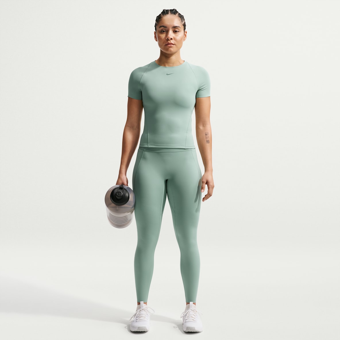Nike Universa Leggings i full lengde med høyt liv uten søm foran til dame
