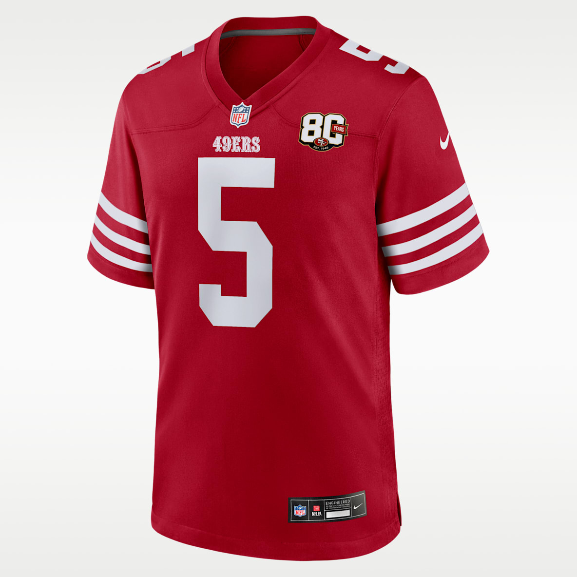 Mike Evans San Francisco 49ers 80th Anniversary Men's Nike NFL Game Jersey