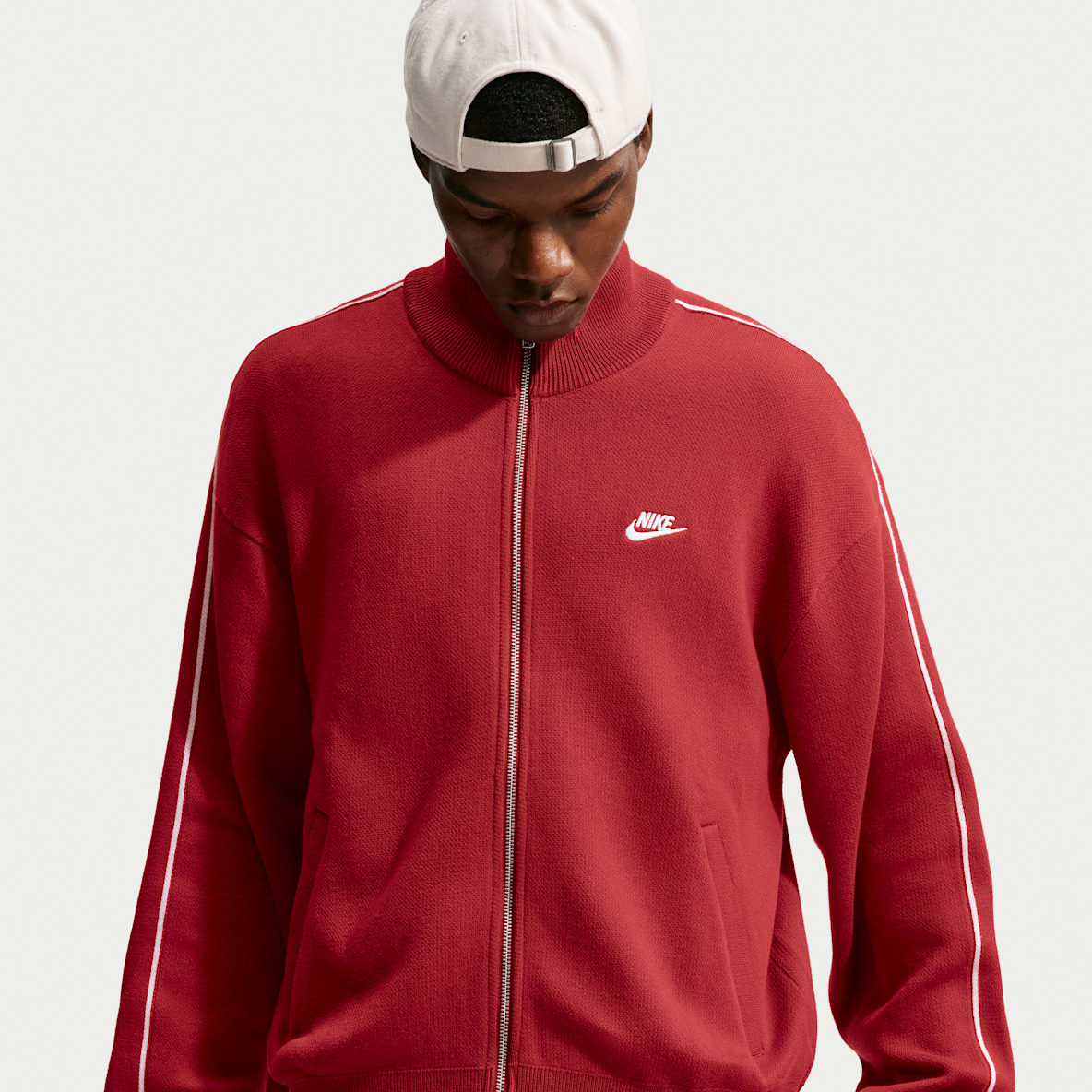 Nike Club Maskinstrikket løbejakke til mænd