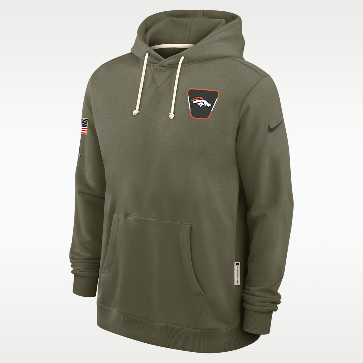 Denver Broncos Salute to Service Sideline Dominant Force Sudadera con gorro sin cierre Nike Dri-FIT de la NFL para hombre