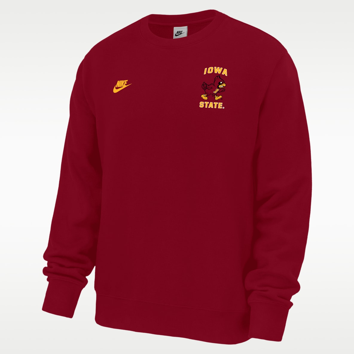 Iowa State Cyclones Club Men's Nike Football Fleece Crew-Neck Sweatshirt