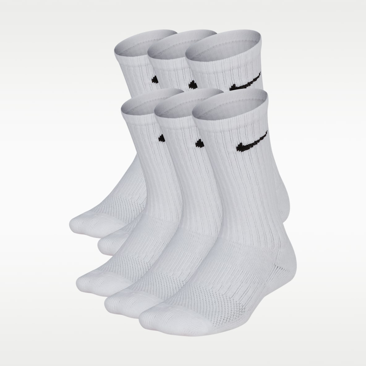 Nike Performance Cushioned Crew Kids' Training Socks (6 Pair)
