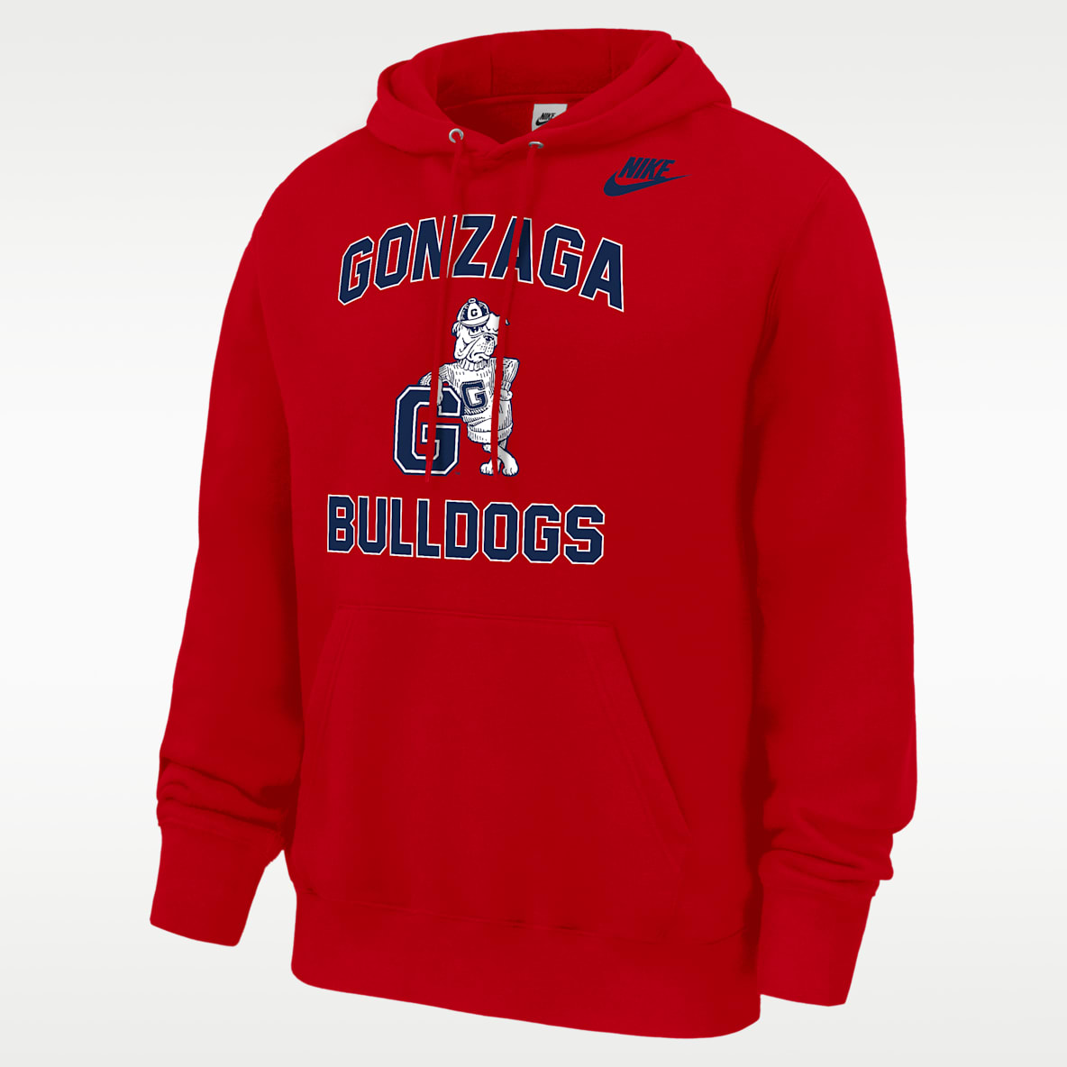 Gonzaga Bulldogs Club Men's Nike Football Fleece Pullover Hoodie