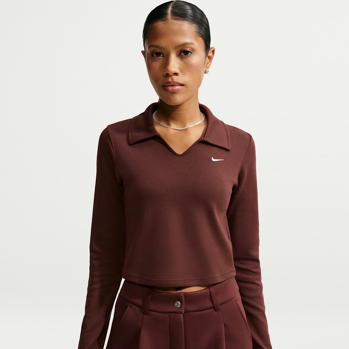 Nike Sportswear Women's Tight Long-Sleeve Cropped Polo