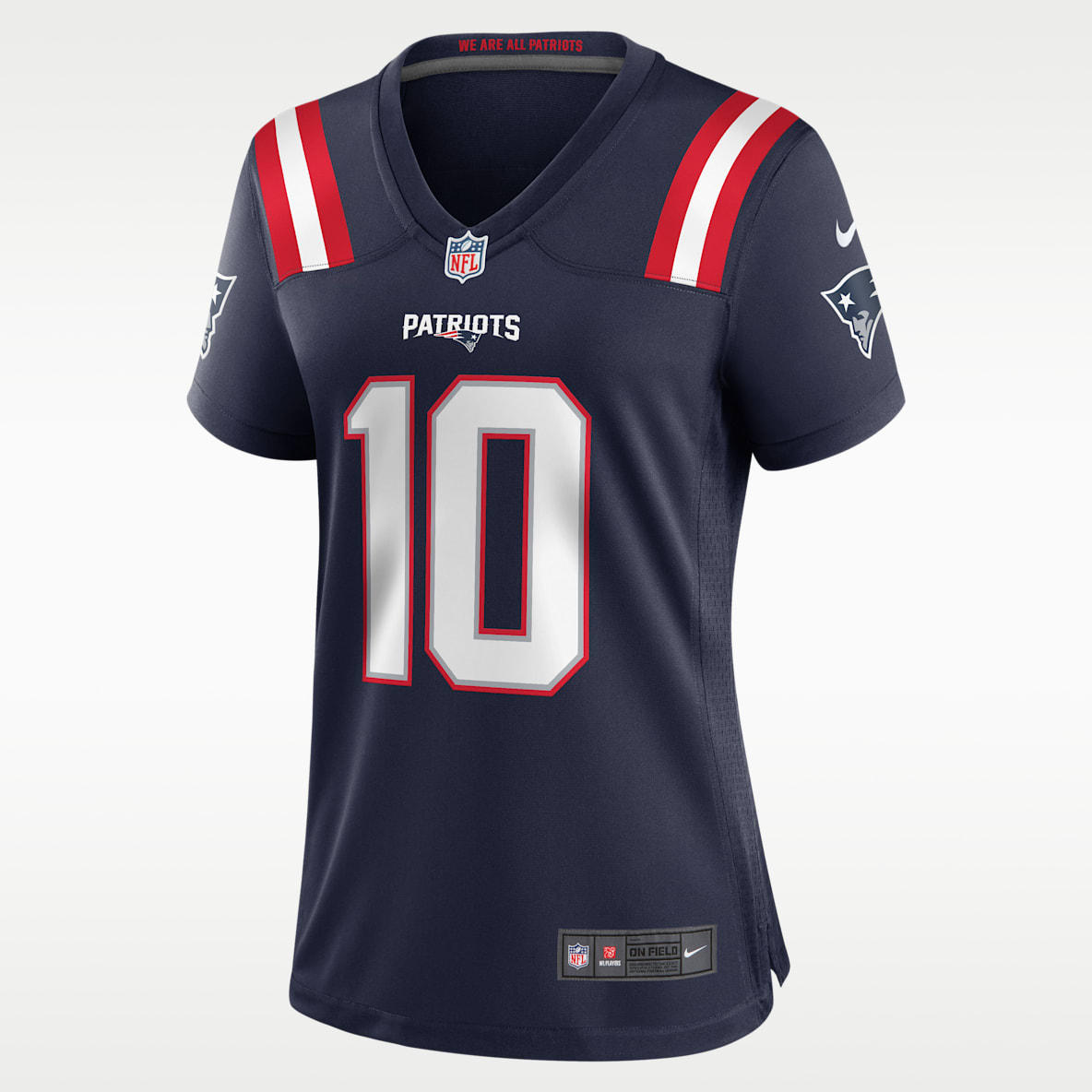 Drake Maye New England Patriots Jersey Nike de la NFL Game para mujer