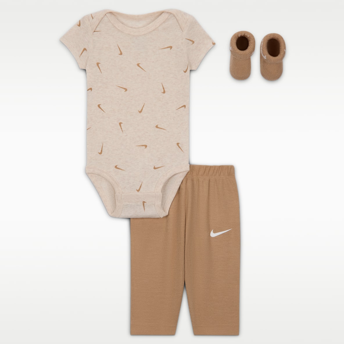 Nike Baby 3-Piece Bodysuit and Waffle Pants Set
