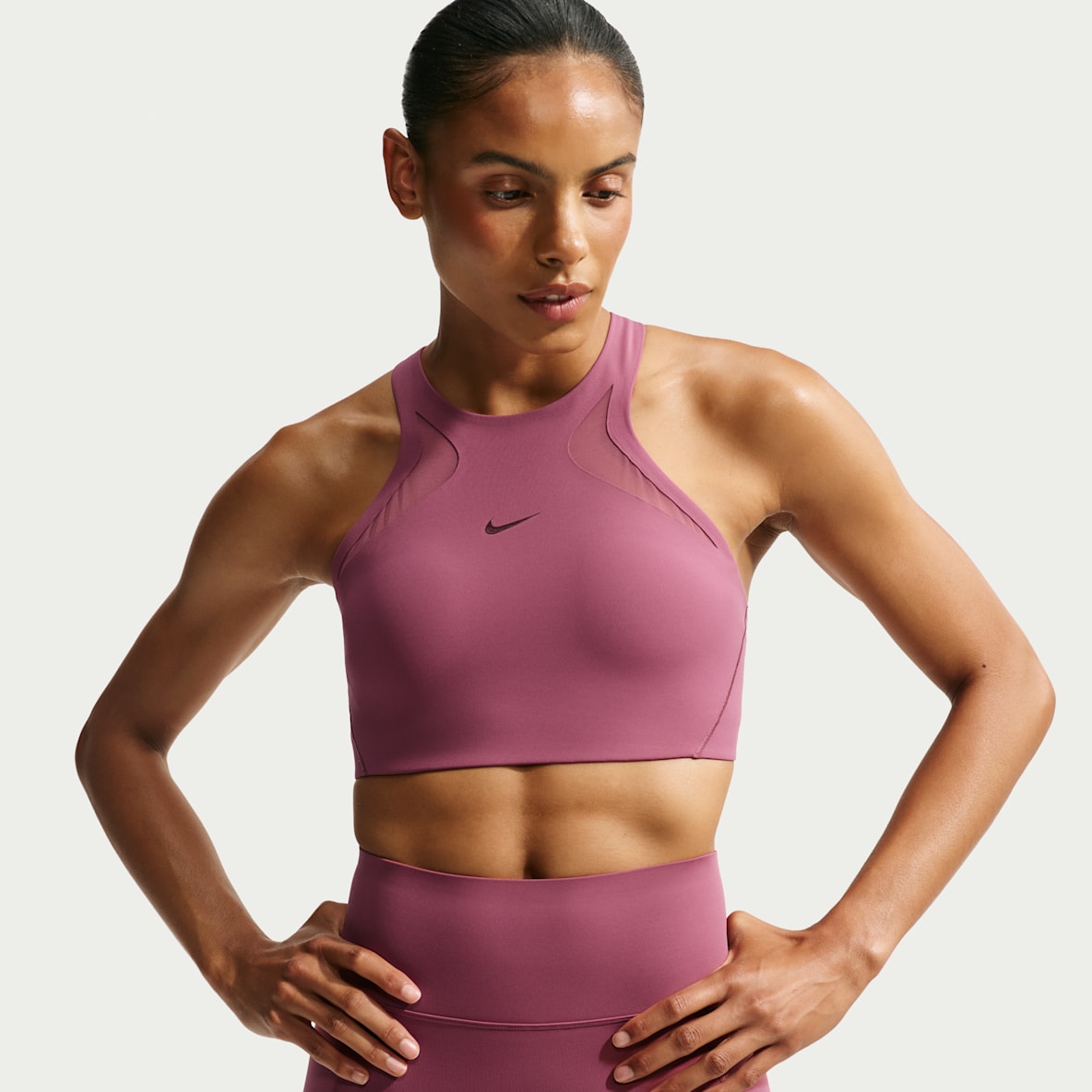 Nike Universa Bra deportivo de malla de media sujeción para mujer
