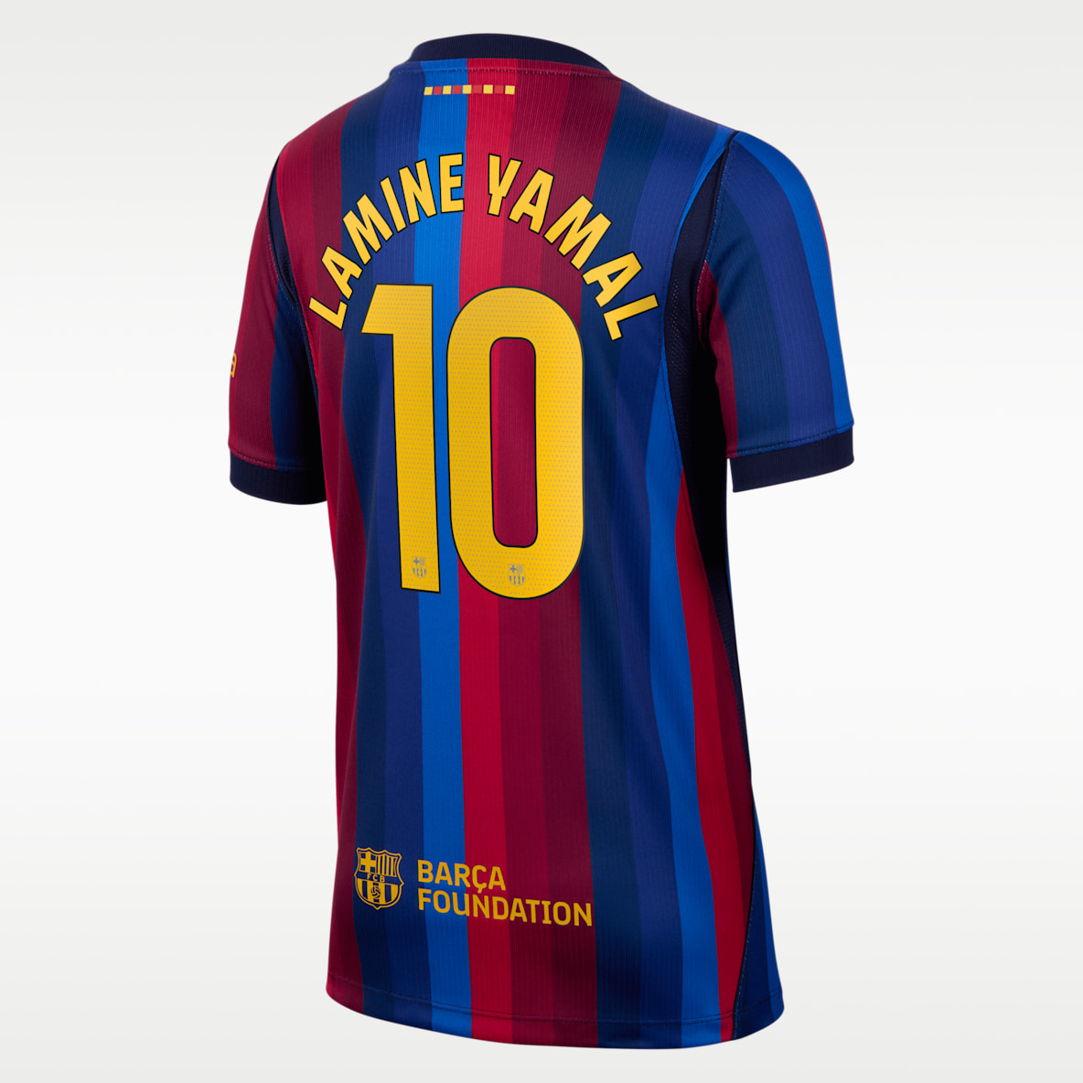 Lamine Yamal FC Barcelona 2026/27 Stadium Home Big Kids' Nike Dri-FIT Soccer Jersey
