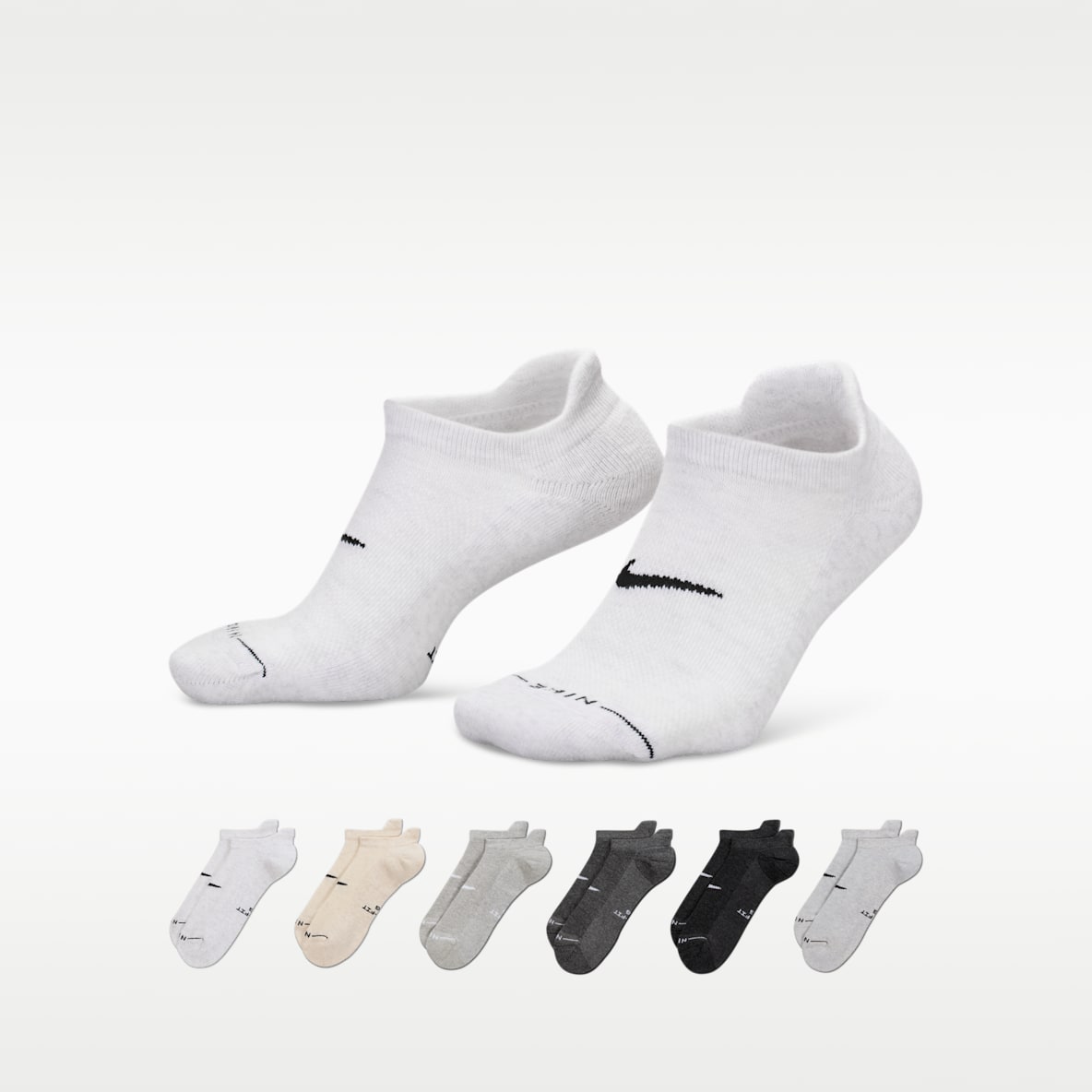 Nike Everyday Elevated No-Show Socks (6 Pairs)
