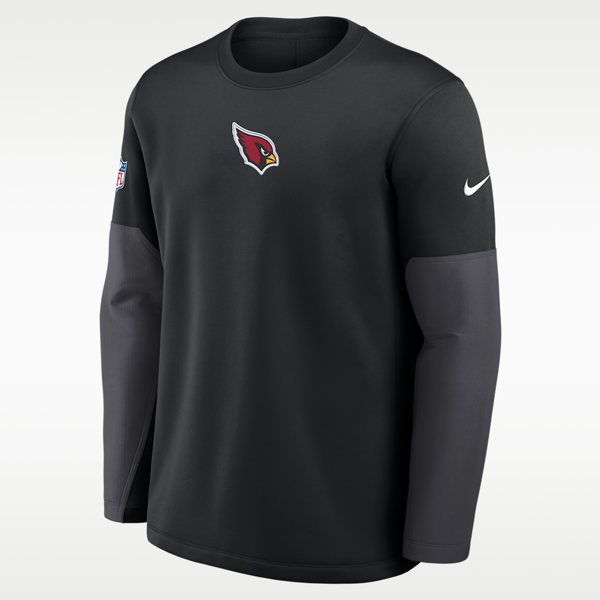 Arizona Cardinals Scripted To Win Sideline Coach Men's Nike Therma-FIT NFL Long-Sleeve T-Shirt