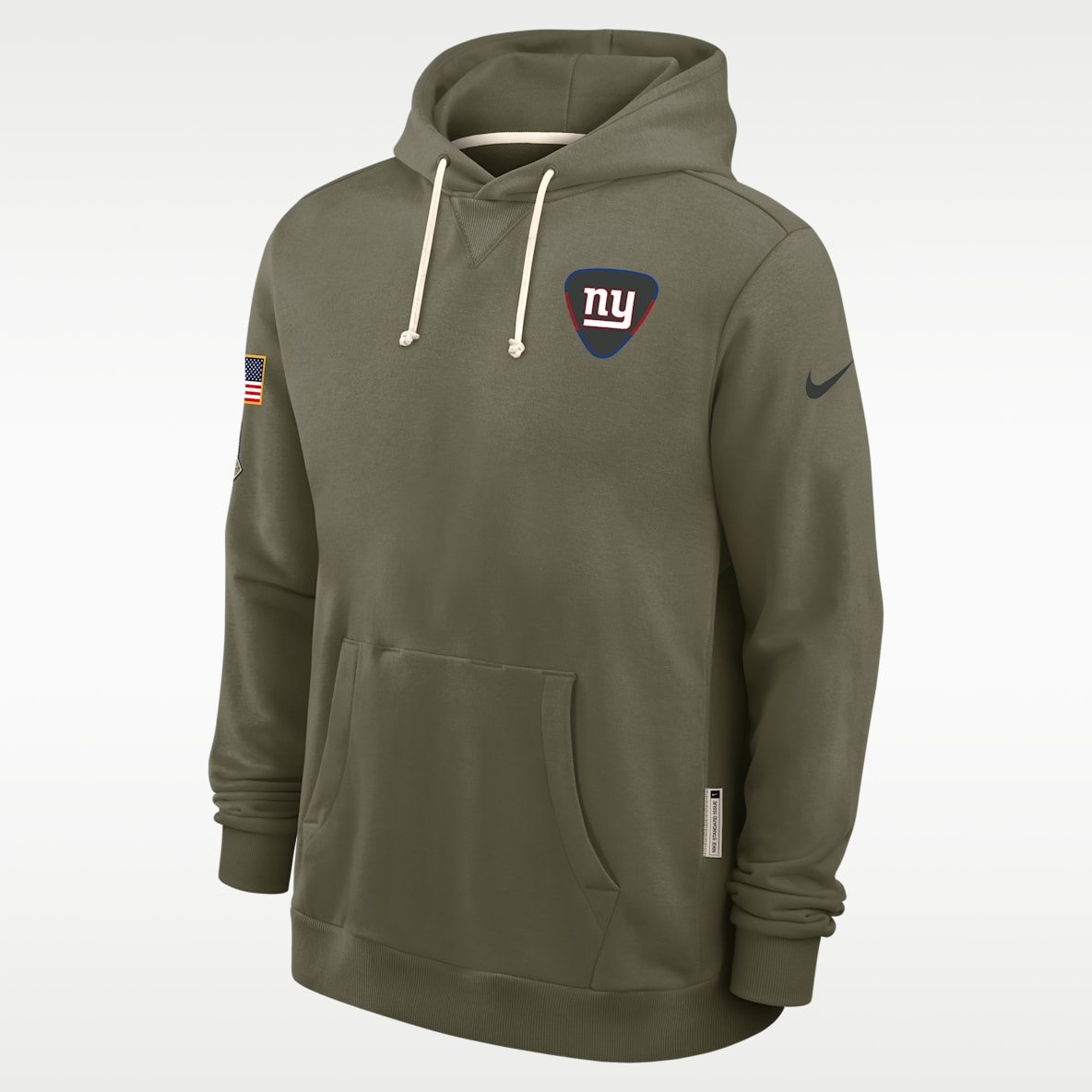 New York Giants Salute to Service Sideline Dominant Force Men's Nike Dri-FIT NFL Pullover Hoodie