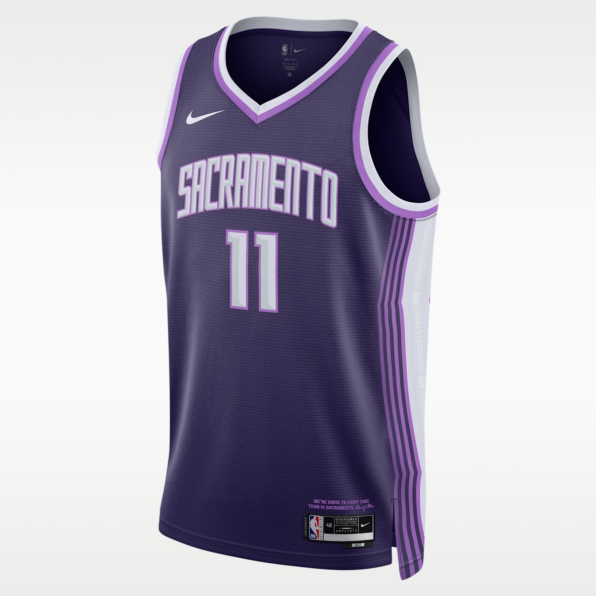 Domantas Sabonis Sacramento Kings City Edition Men's Nike NBA Swingman Jersey