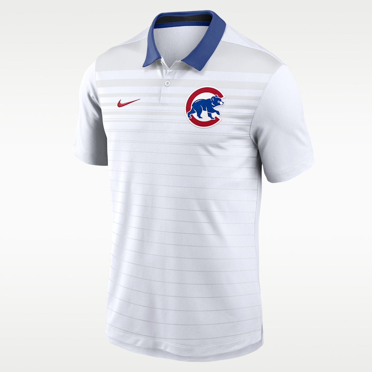 Chicago Cubs Striped Vapor Men's Nike Dri-FIT MLB Polo