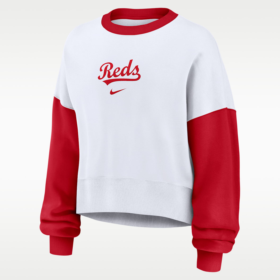 Cincinnati Reds Primary Women's Nike MLB Pullover Crew