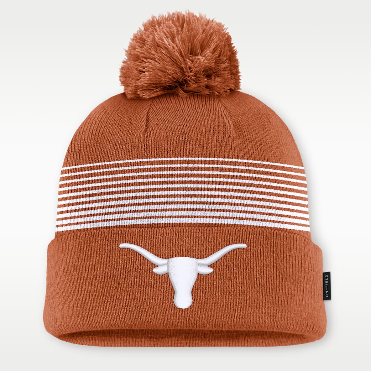 Texas Sideline Peak Men's Nike College Cuffed Pom Beanie