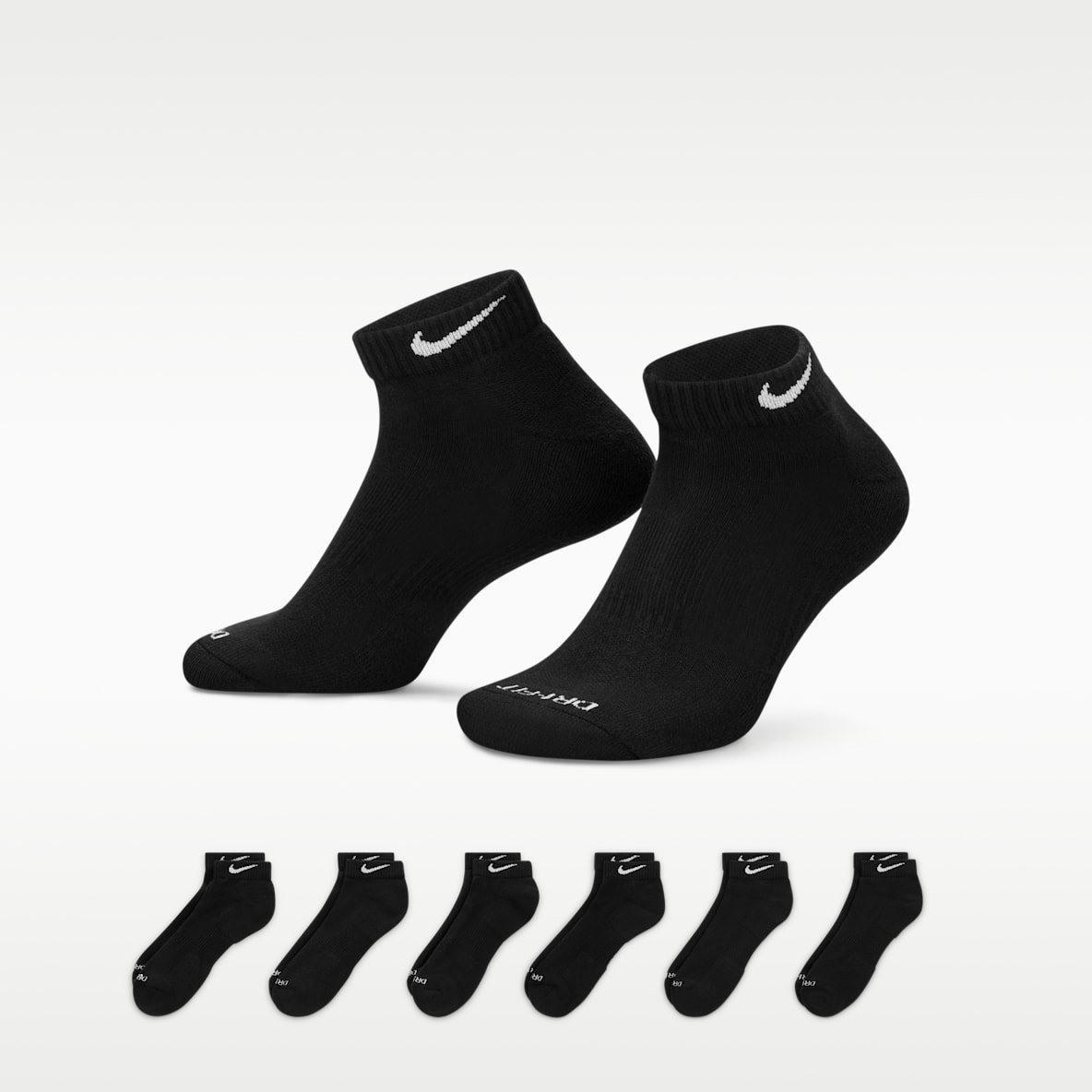 Nike Everyday Plus Cushioned Training Low Socks (6 Pairs)