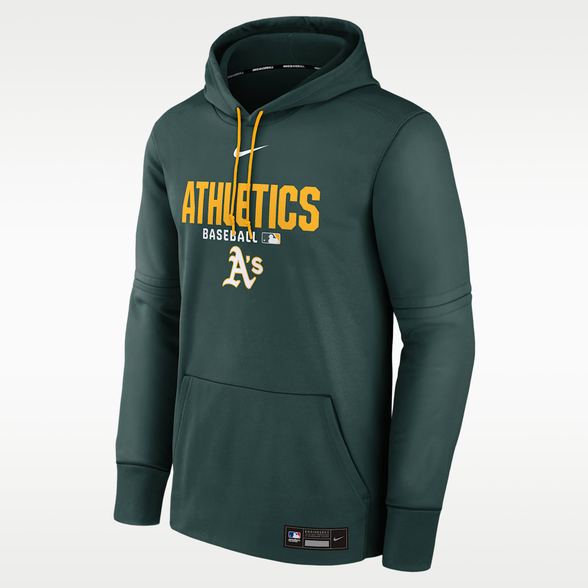 Athletics Authentic Collection Men's Nike Therma MLB Pullover Hoodie