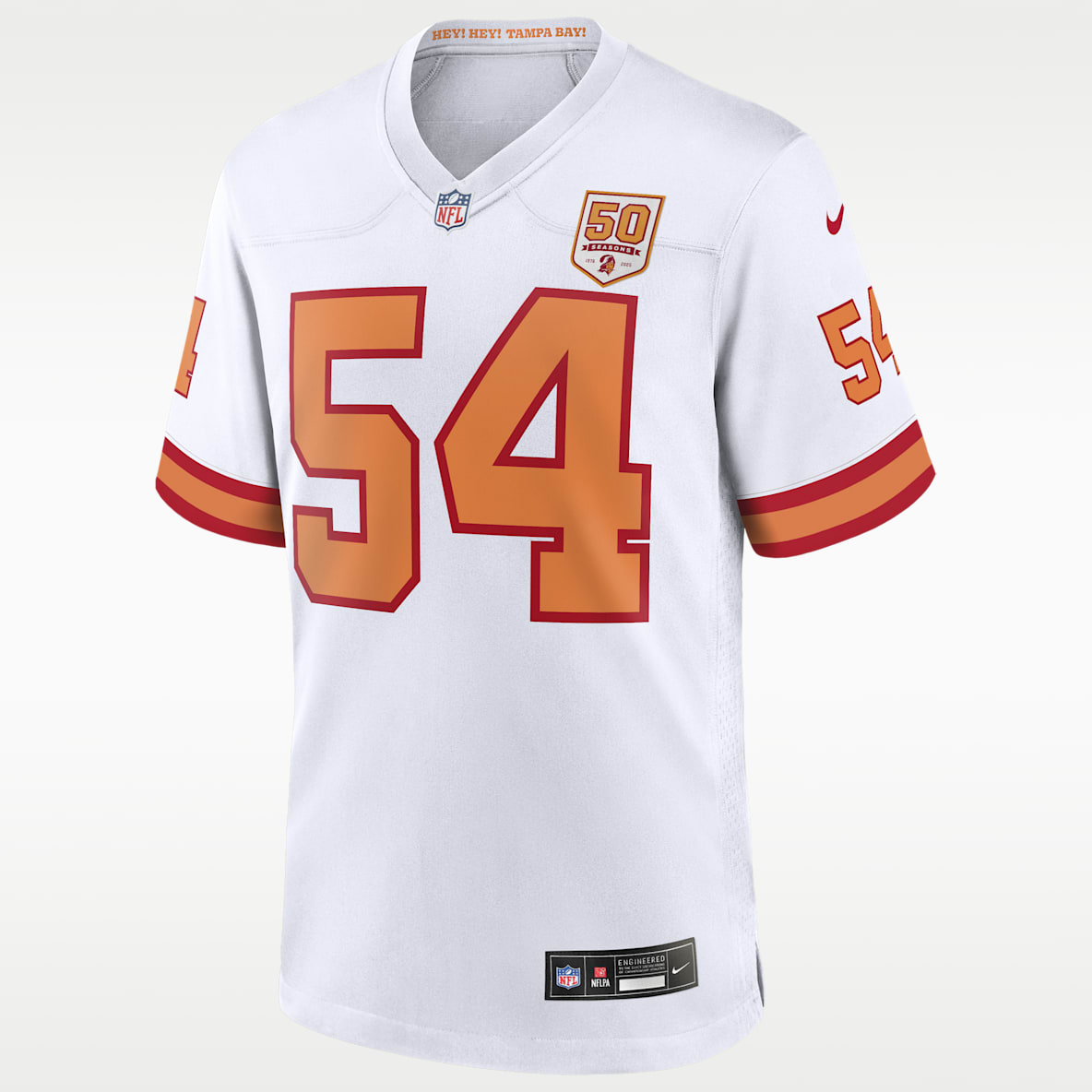 Lavonte David, Tampa Bay Buccaneers, 50.ª temporada Jersey de juego Nike de la NFL para hombre