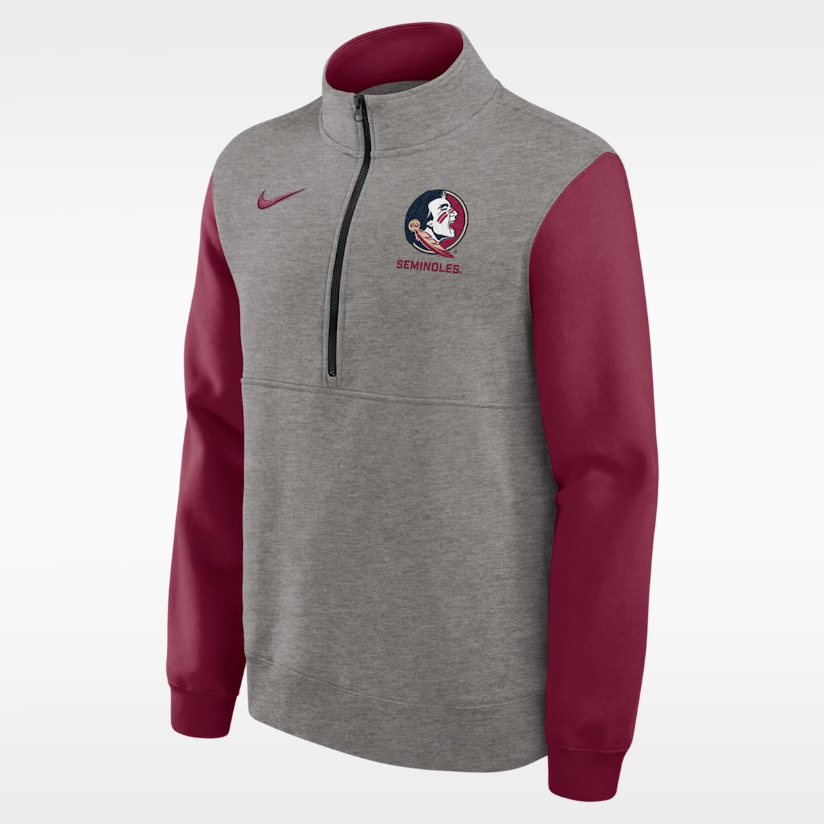 Florida State Club Men's Nike College 1/2-Zip Crew