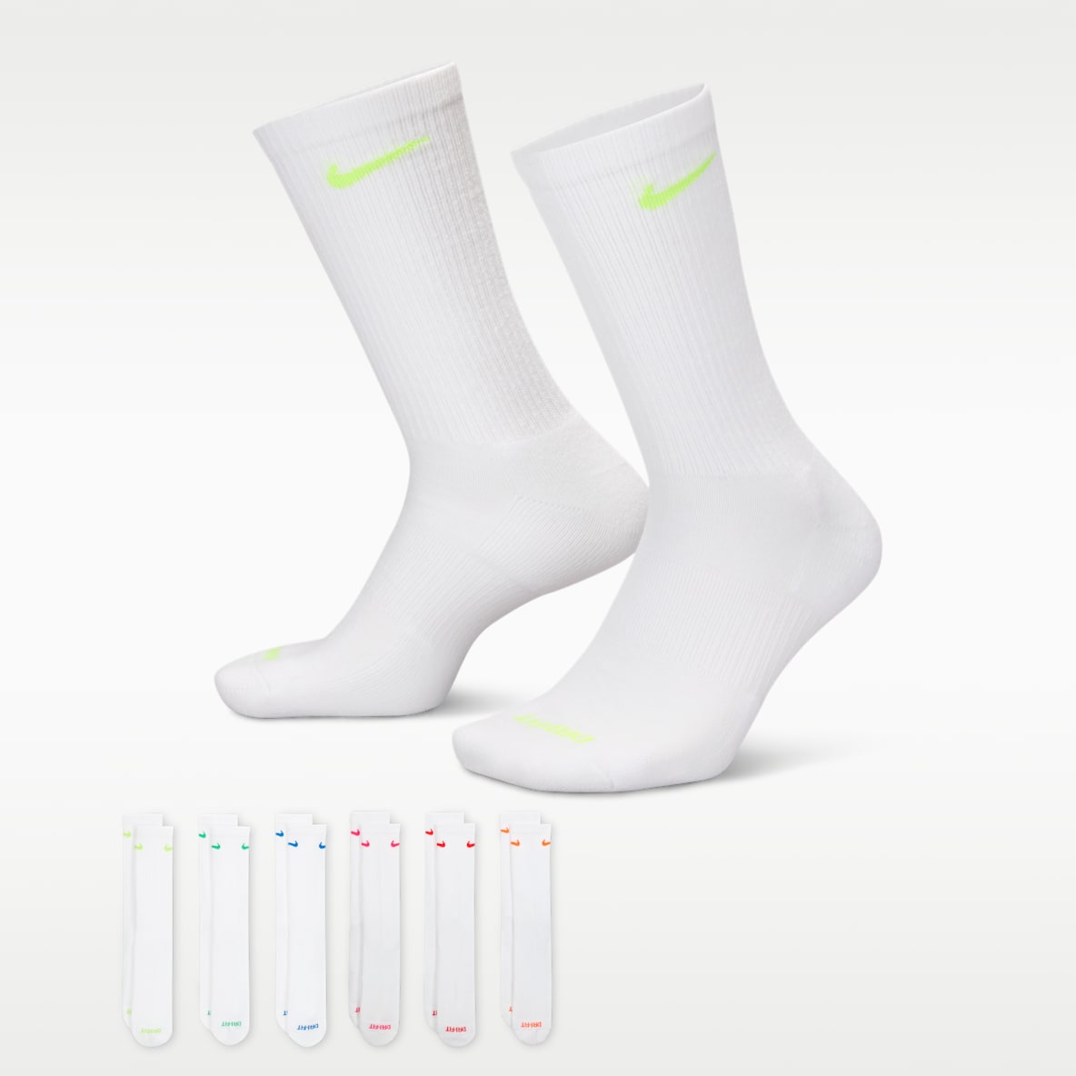 Nike Everyday Plus Cushioned Training Crew Socks (6 Pairs)