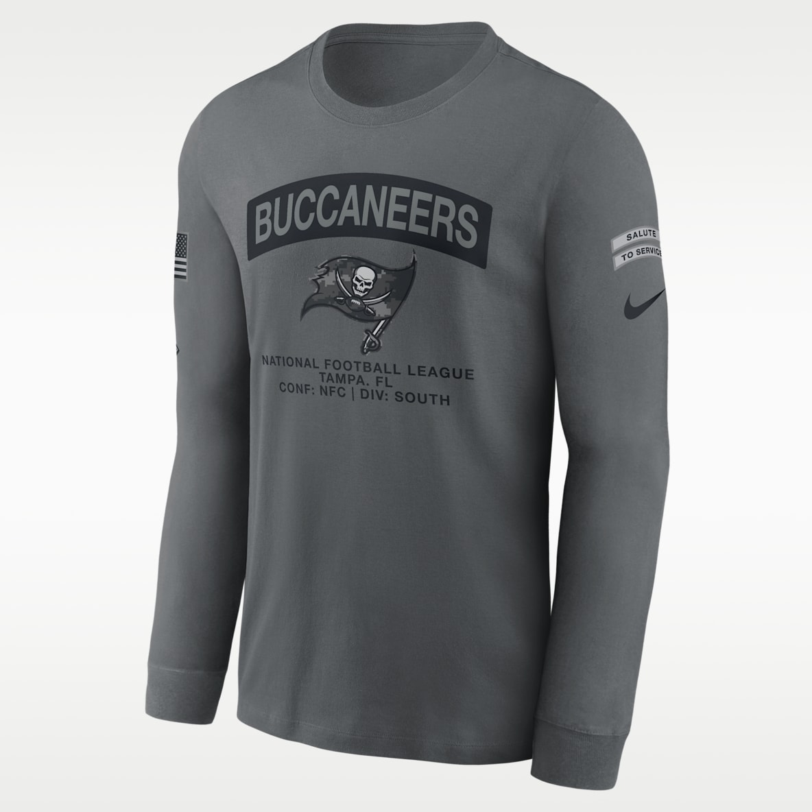 Tampa Bay Buccaneers Salute to Service Men's Nike NFL Long-Sleeve T-Shirt