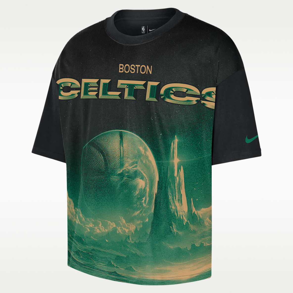 Boston Celtics Courtside T-shirt boxy Nike NBA pour homme
