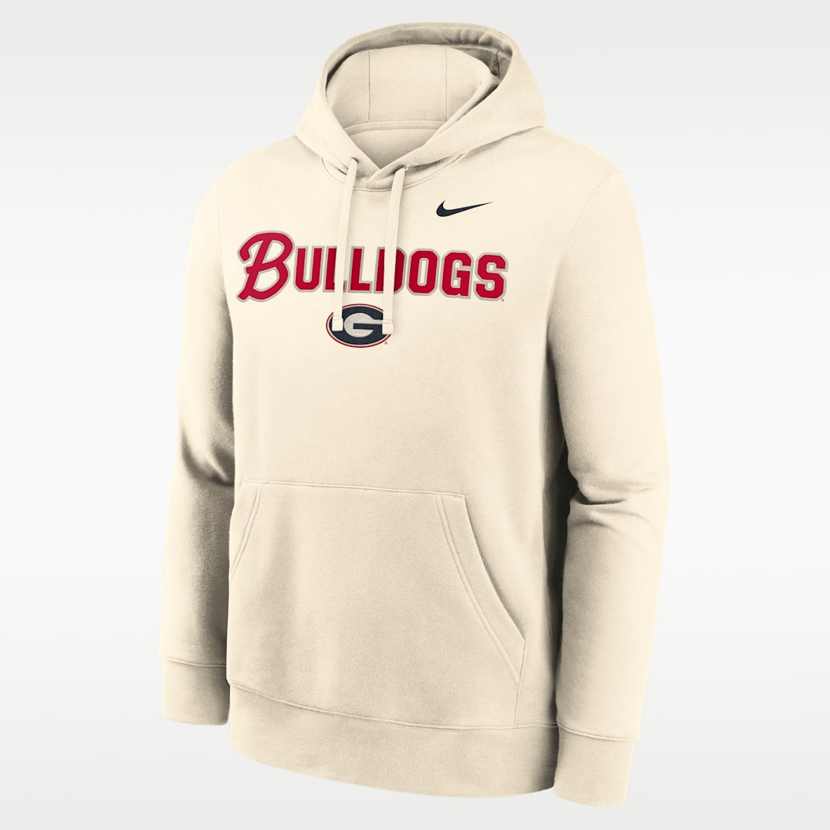 Georgia Primetime Club Sudadera con gorro sin cierre universitaria Nike para hombre