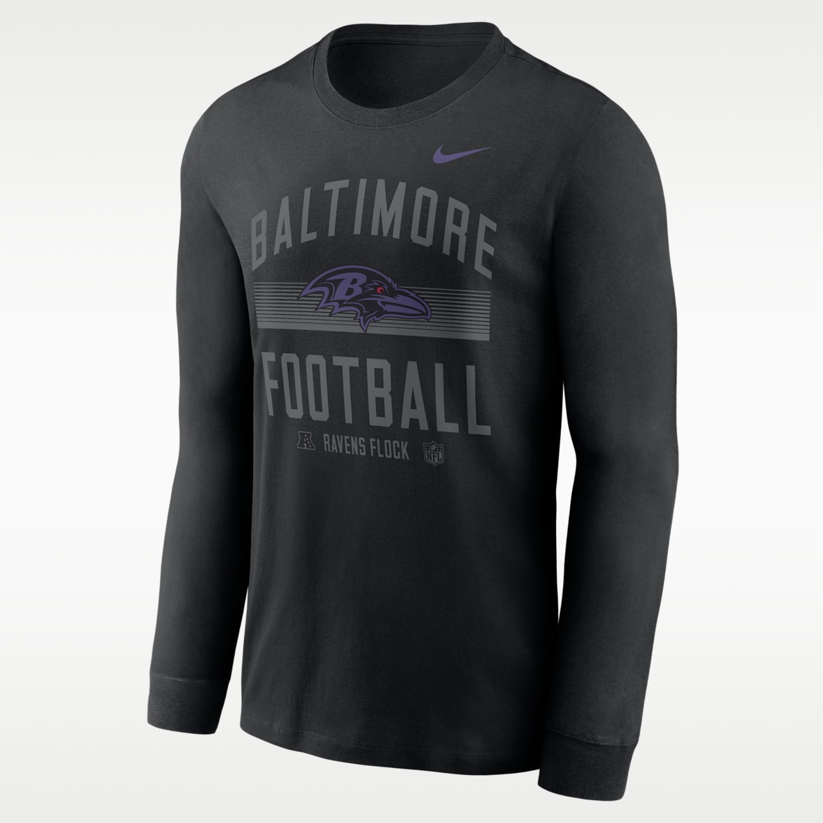 Baltimore Ravens Essential Men's Nike Dri-FIT NFL Long-Sleeve T-Shirt