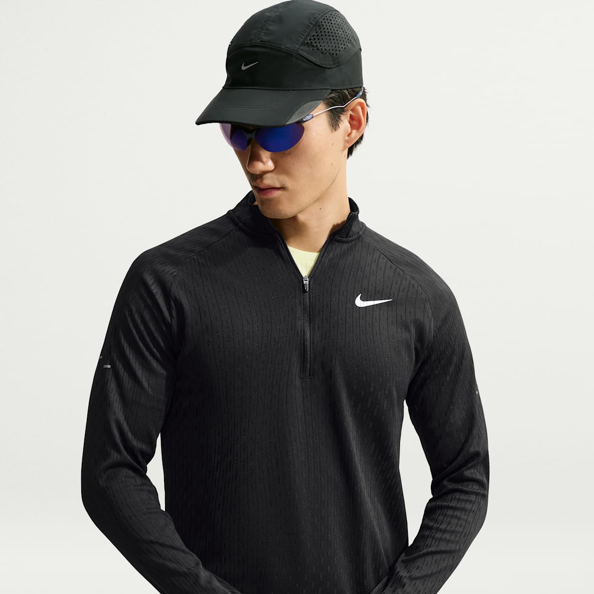 ナイキ ストライド Aero-FIT メンズ ハーフジップ ミッドレイヤー