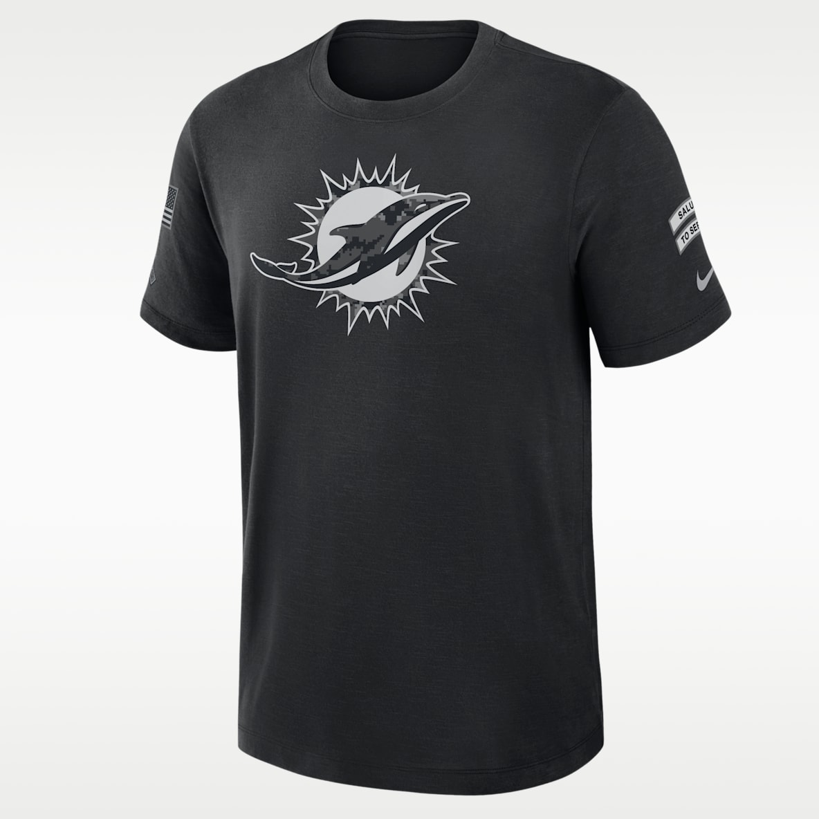 Miami Dolphins Salute to Service Slub Playera Nike Dri-FIT de la NFL para hombre