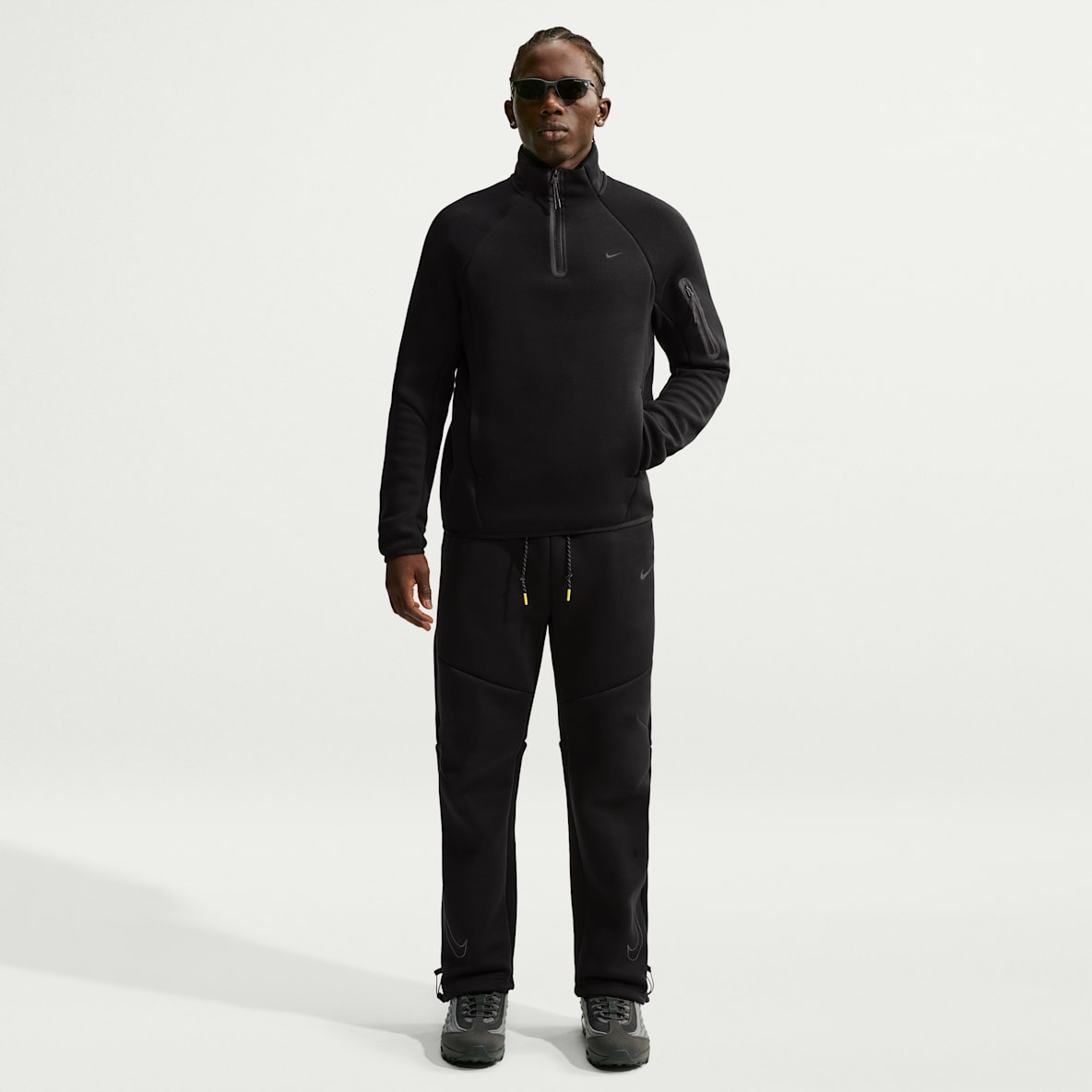 Nike Tech Fleecebyxor med vid fåll för män