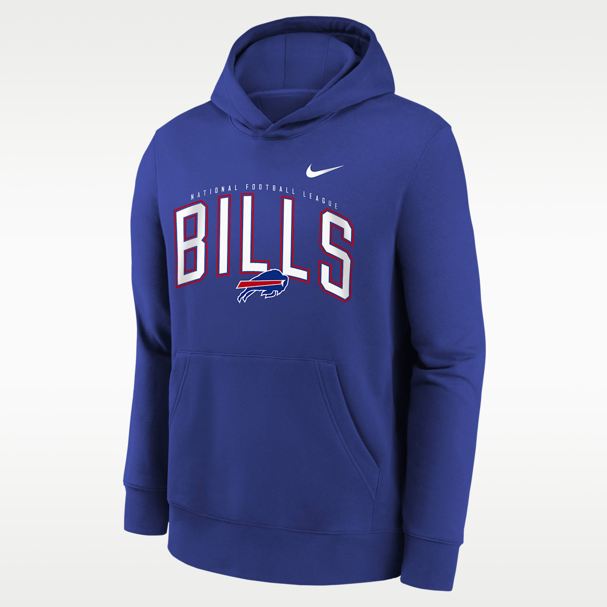 Buffalo Bills Essentials Club Logo Arch Big Kids' Nike NFL Pullover Crew