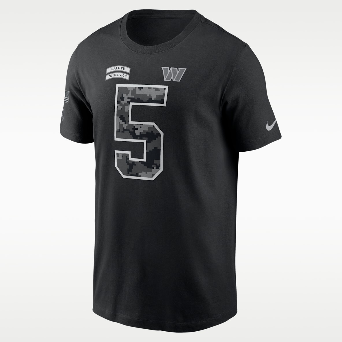 Jayden Daniels Washington Commanders Salute to Service Men's Nike NFL T-Shirt