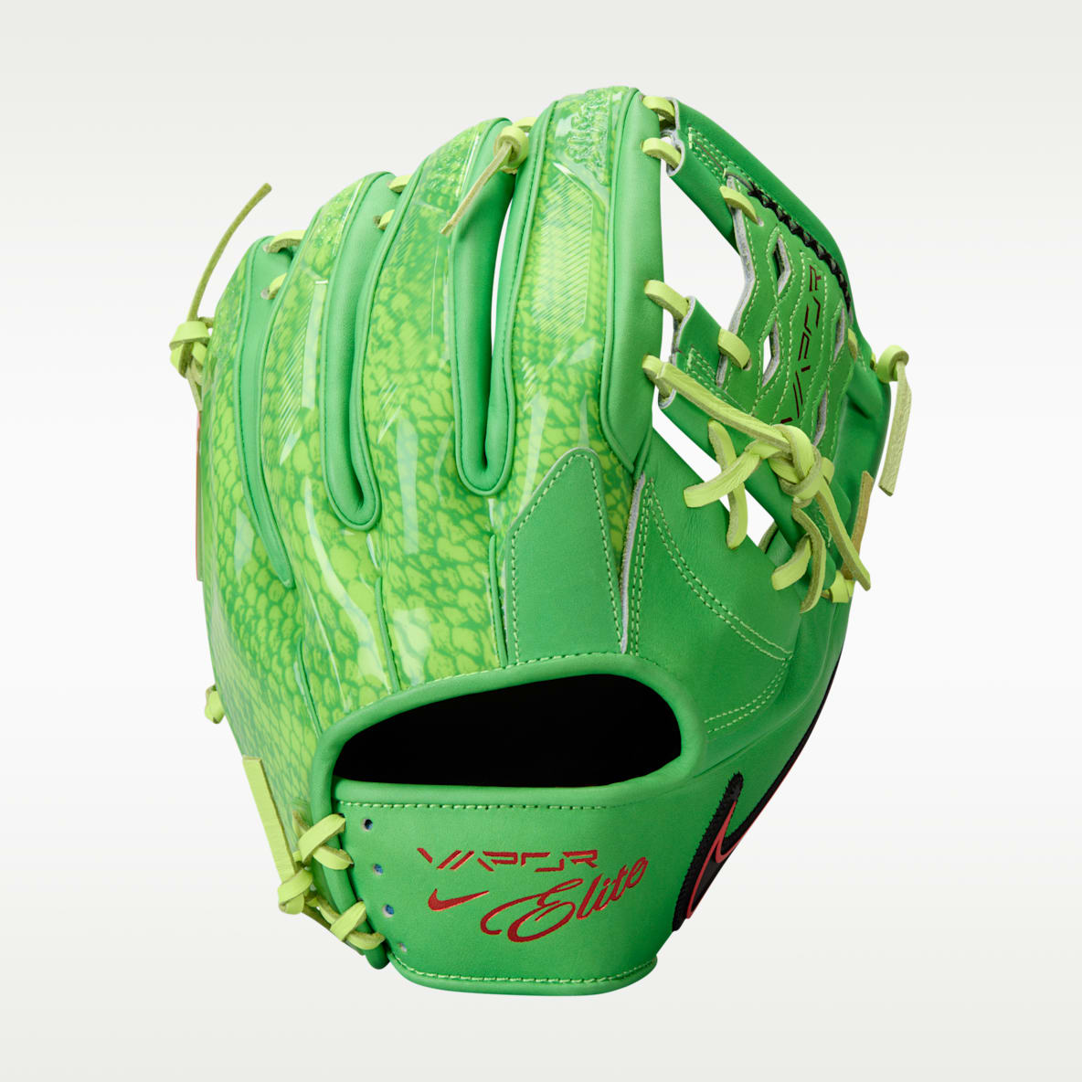 Nike Vapor Elite Guante de béisbol con red Snake-Eyes para jugadores del cuadro interior (mano derecha)