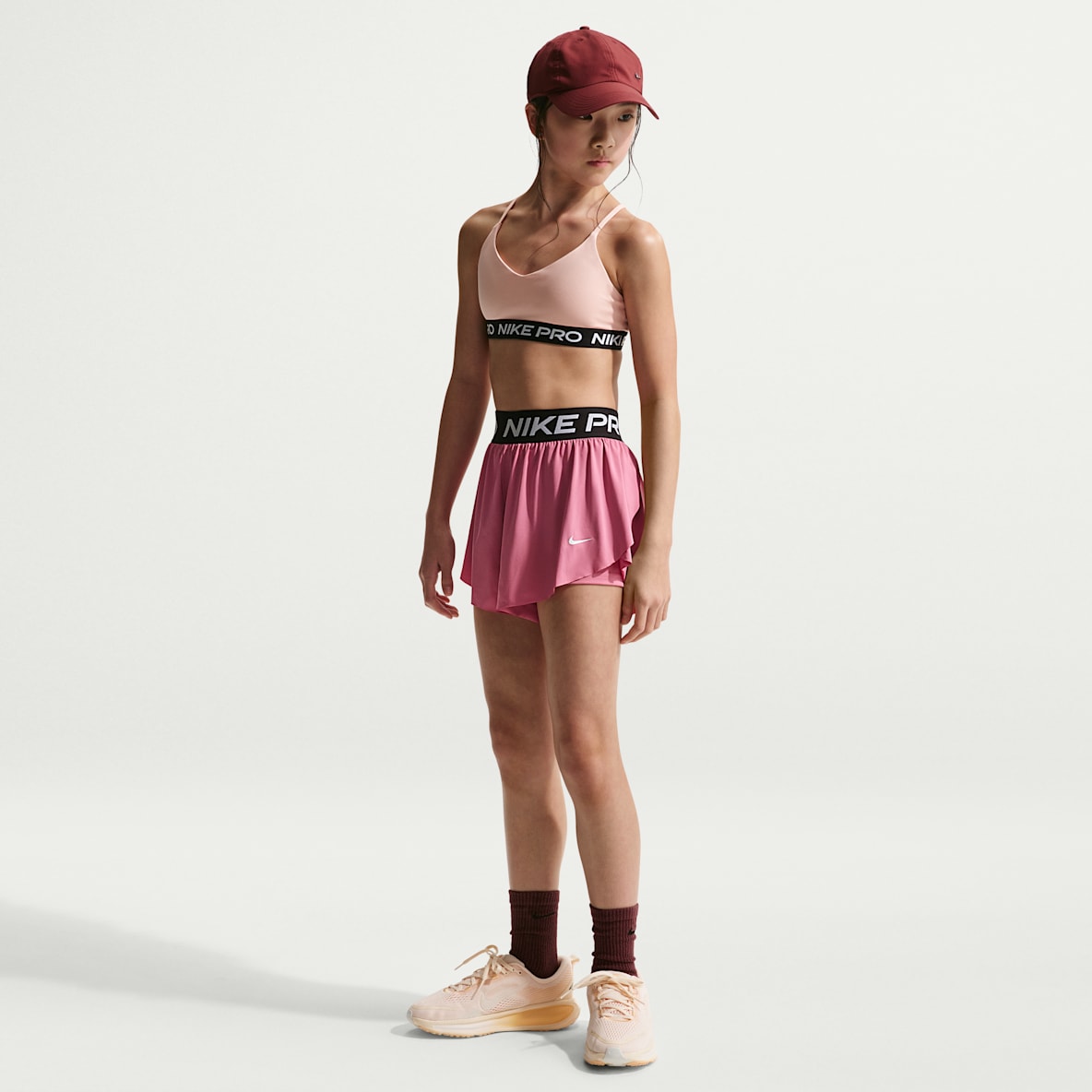 Nike Pro Older Kids' (Girls') Dri-FIT 2-in-1 Shorts