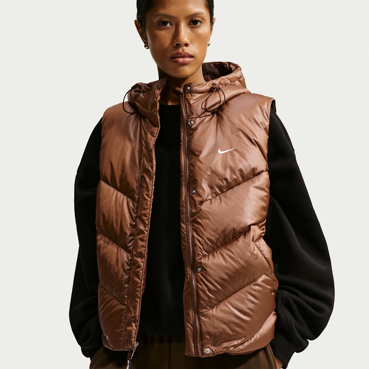 Nike Sportswear Windpuffer Women's Loose Storm-FIT Hooded Down Vest