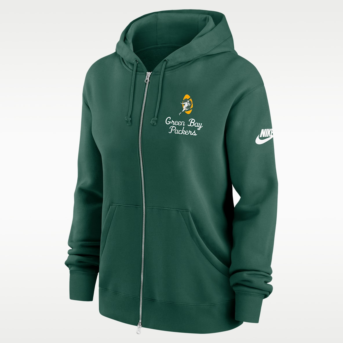 Green Bay Packers Phoenix Rewind Women's Nike NFL Full-Zip Hoodie