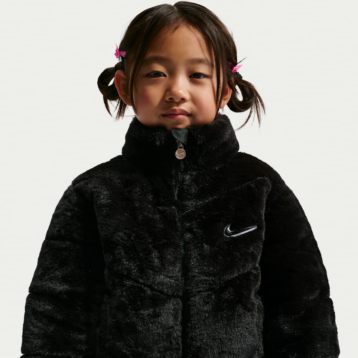 Nike Toddler Quilted Faux Fur Jacket