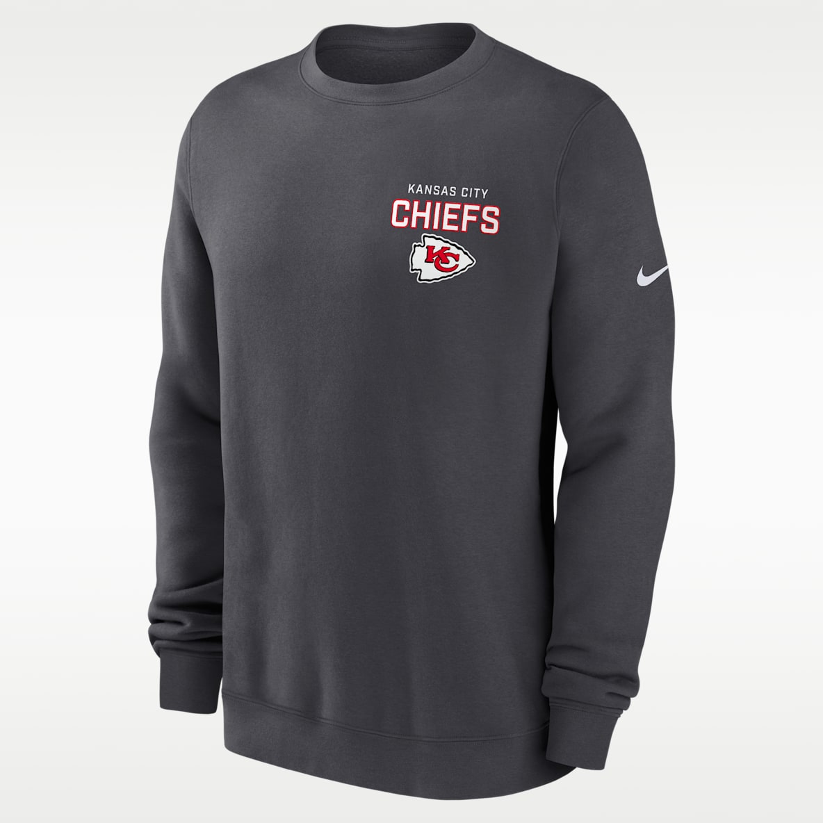 Kansas City Chiefs Draw Block Club Men's Nike NFL Pullover Crew