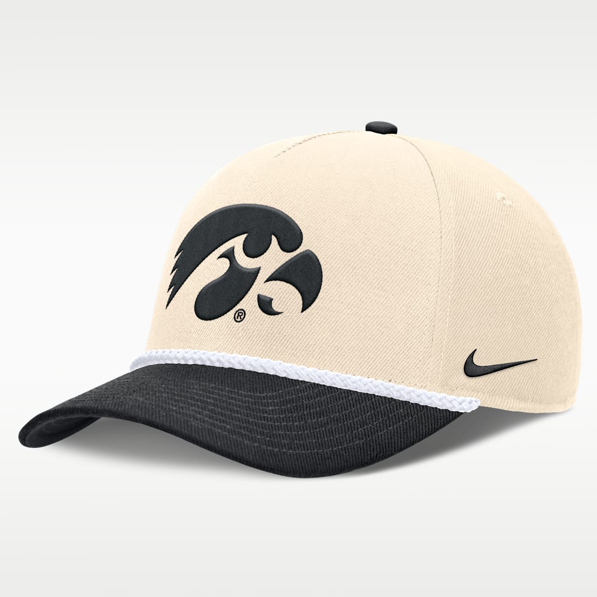 Iowa Primetime Rope 2-Tone Rise Gorro universitaria Nike ajustable para hombre