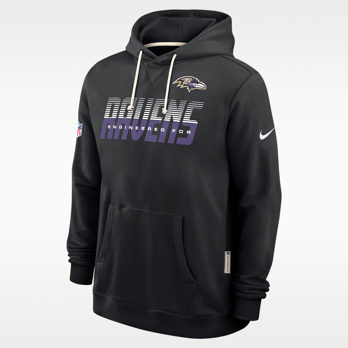 Baltimore Ravens Sideline Standard Issue Men's Nike Dri-FIT NFL Pullover Hoodie