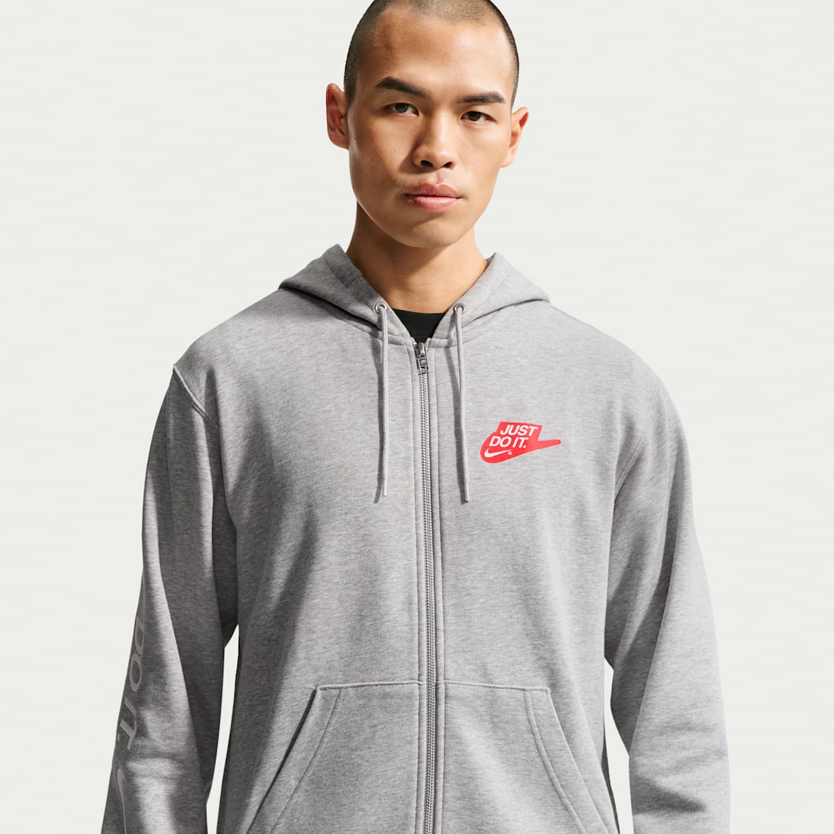 Nike Sportswear Club เสื้อมีฮู้ดซิปยาวผ้าเฟรนช์เทรีผู้ชาย