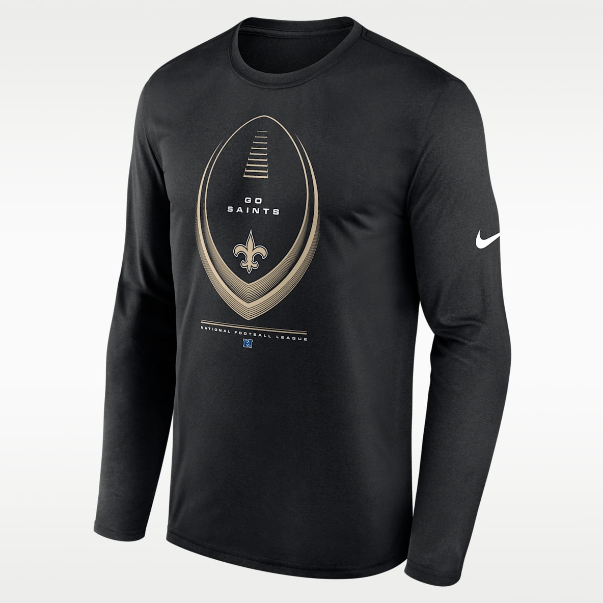New Orleans Saints Legend Icon Men's Nike Dri-FIT NFL Long-Sleeve T-Shirt