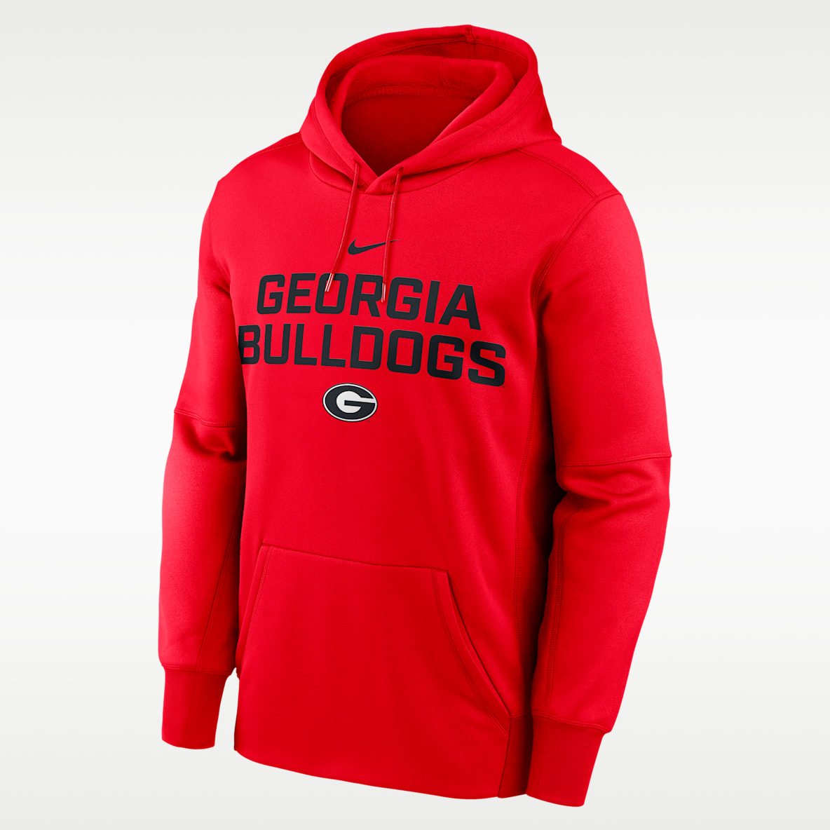Georgia Team Stacked Men’s Nike Therma College Pullover Hoodie