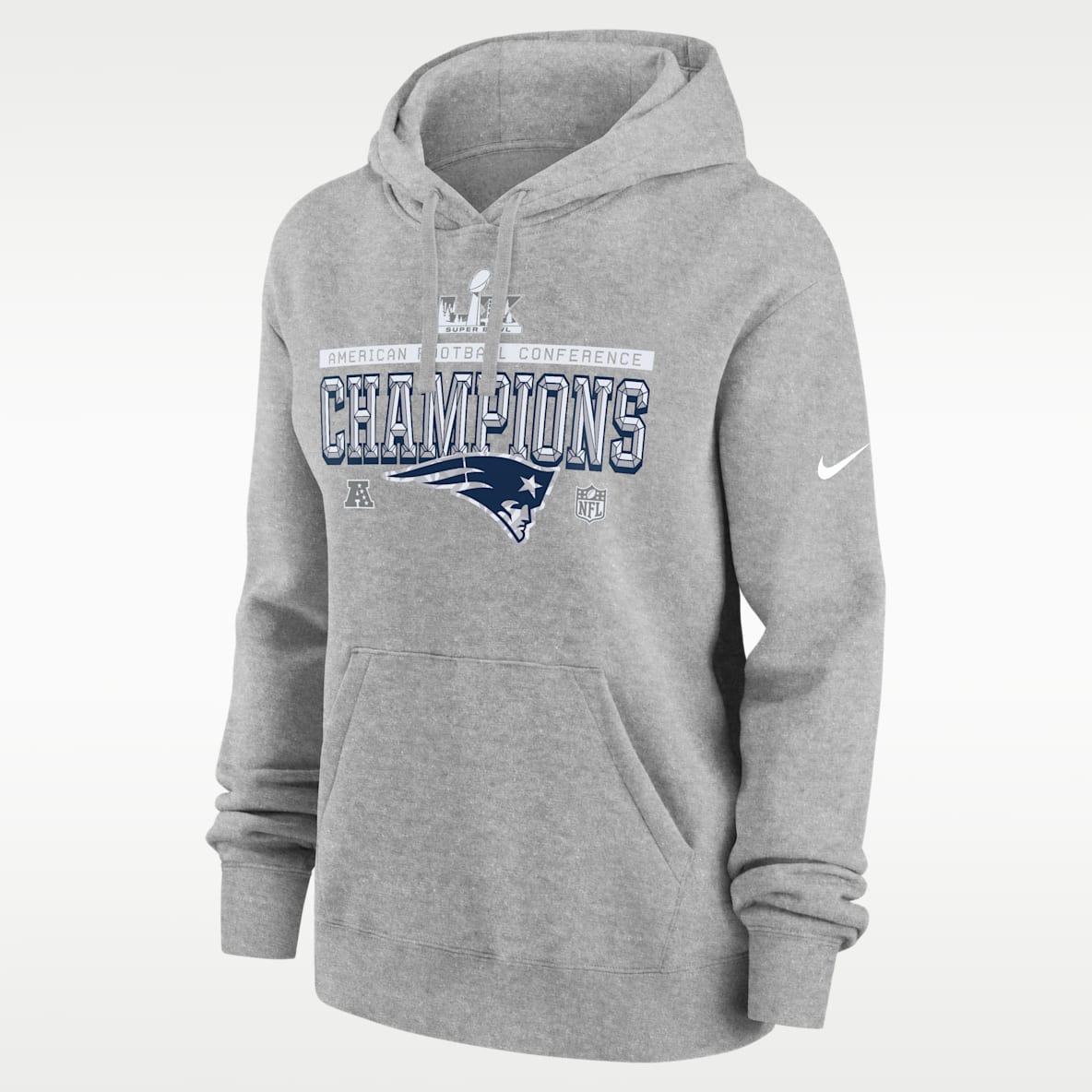 New England Patriots 2026 AFC Champions Trophy Collection Club Women's Nike NFL Pullover Hoodie